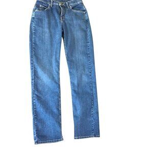 VTG Lee Riders Mid-rise Straight Leg Jeans Sz 6M (29 x 31-1/2") Blue #25X